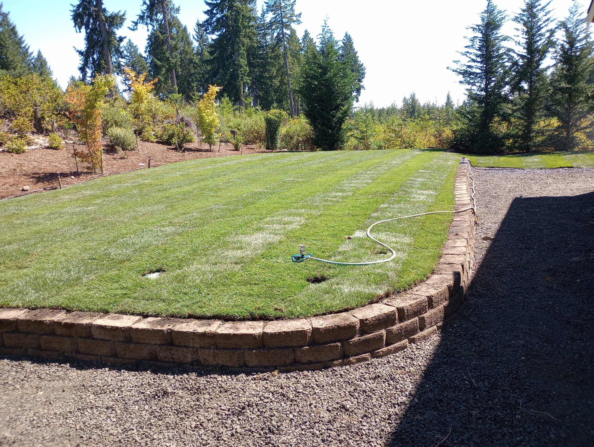 Completed landscaping project by Calmo Landscaping Services LLC